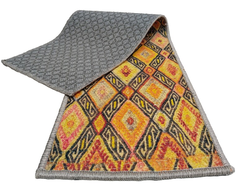 rug stair mat, washable rug, stair treads mat, bohemian rug, easy to clean rug, runner rug, non slip rug, anti-slip stair rug, RS 663-0 Active Restock requests: 0
Phot