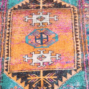 Ethnic Rug, Turkish Cotton Rug, Gothic Rug, Chenille Cotton Rug, Bathroom Rug, Long Size Rug, Non-Slip, Machine Washable, Traditional Rug