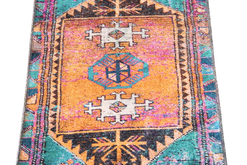 Ethnic Rug, Turkish Cotton Rug, Gothic Rug, Chenille Cotton Rug, Bathroom Rug, Long Size Rug, Non-Slip, Machine Washable, Traditional Rug