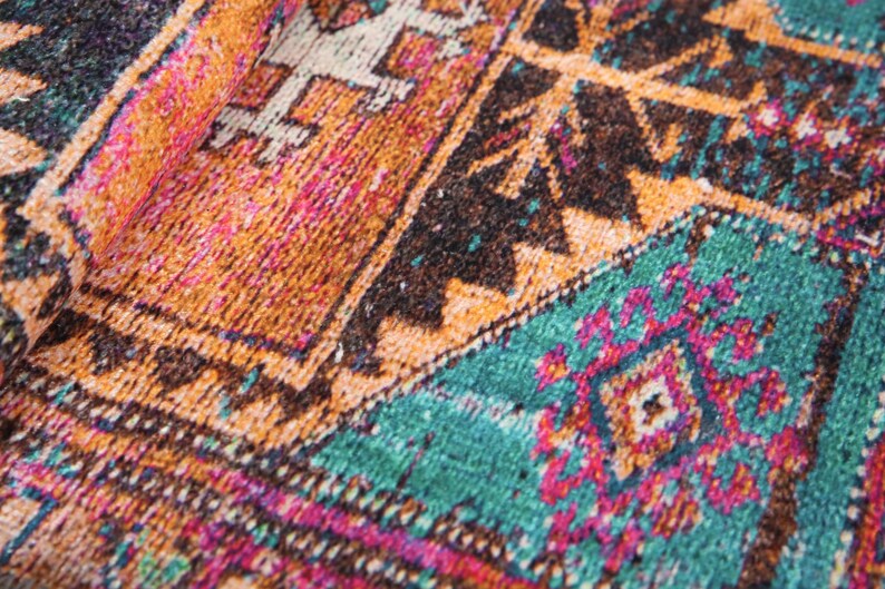 Ethnic Rug, Turkish Cotton Rug, Gothic Rug, Chenille Cotton Rug, Bathroom Rug, Long Size Rug, Non-Slip, Machine Washable, Traditional Rug