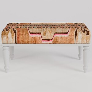 Handmade furniture, Ottoman bench, End of bed bench, Upholstered bench, Living room bench, Sitting bench, Hallway bench, Piano bench, RSB 50