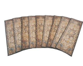 wooden step rug, non-slip stair rug, washable runner rug, farmhouse stair mat, stair treads, step rugs, home decor,stair treads rug,RS 761-0