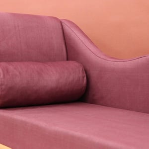 Wine red lounge, Swanky home decor, Romantic furniture, Fascinating daybed, Fireside cuddling sofa, Boho chaise lounge, Modern lounge chair