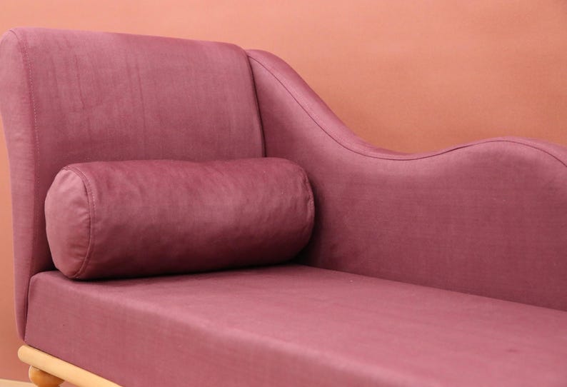 Wine red lounge, Swanky home decor, Romantic furniture, Fascinating daybed, Fireside cuddling sofa, Boho chaise lounge, Modern lounge chair