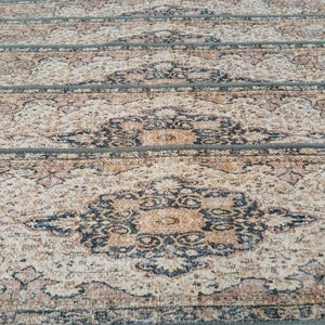 machine washable rug, stair treads mat, bohemian rug, easy to clean rug, washable runner rug, non slip rug, anti-slip stair rug, RS 446-0