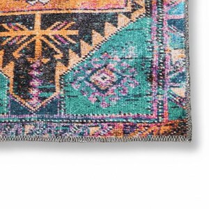 Ethnic Rug, Turkish Cotton Rug, Gothic Rug, Chenille Cotton Rug, Bathroom Rug, Long Size Rug, Non-Slip, Machine Washable, Traditional Rug