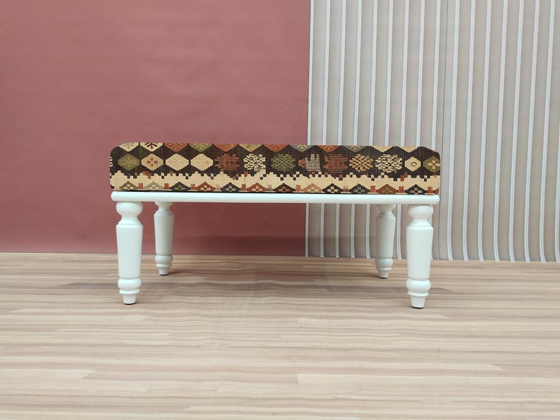 Dark Wood Bench, Aesthetic Bench, Long Seat Bench, Outdoor Furniture ...
