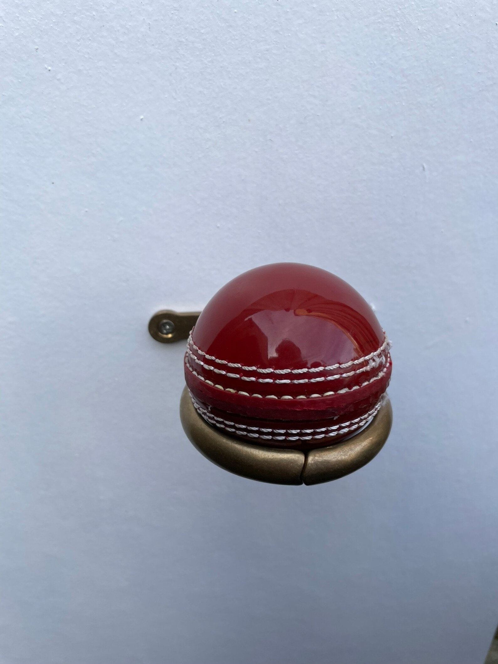 Wall Mounted Cricket Ball Display Holder Solid Brass Display Ball in a