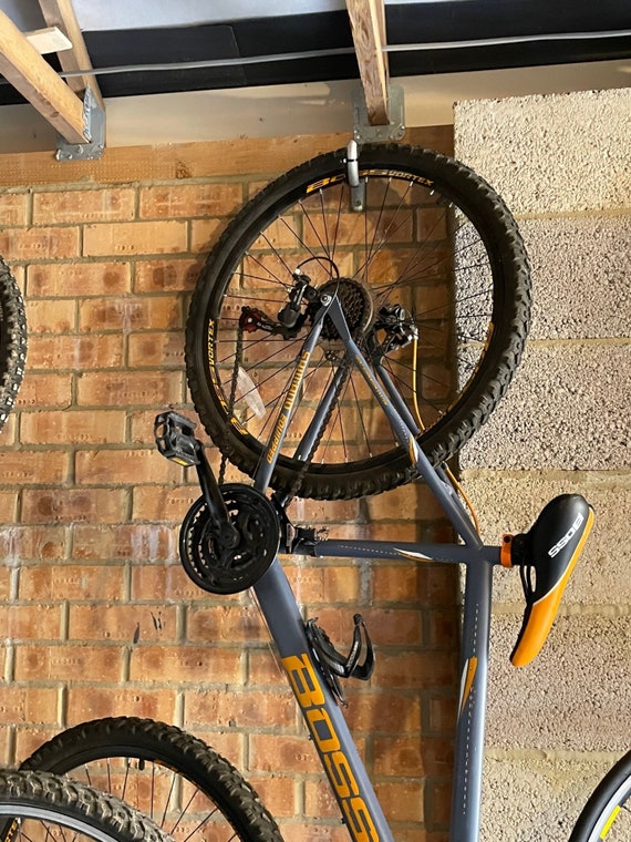 Malleable Iron Bike Hanging Vertical Clip Wall Mounted Bike Rack Hanger Minimal Bike Mount Etsy UK