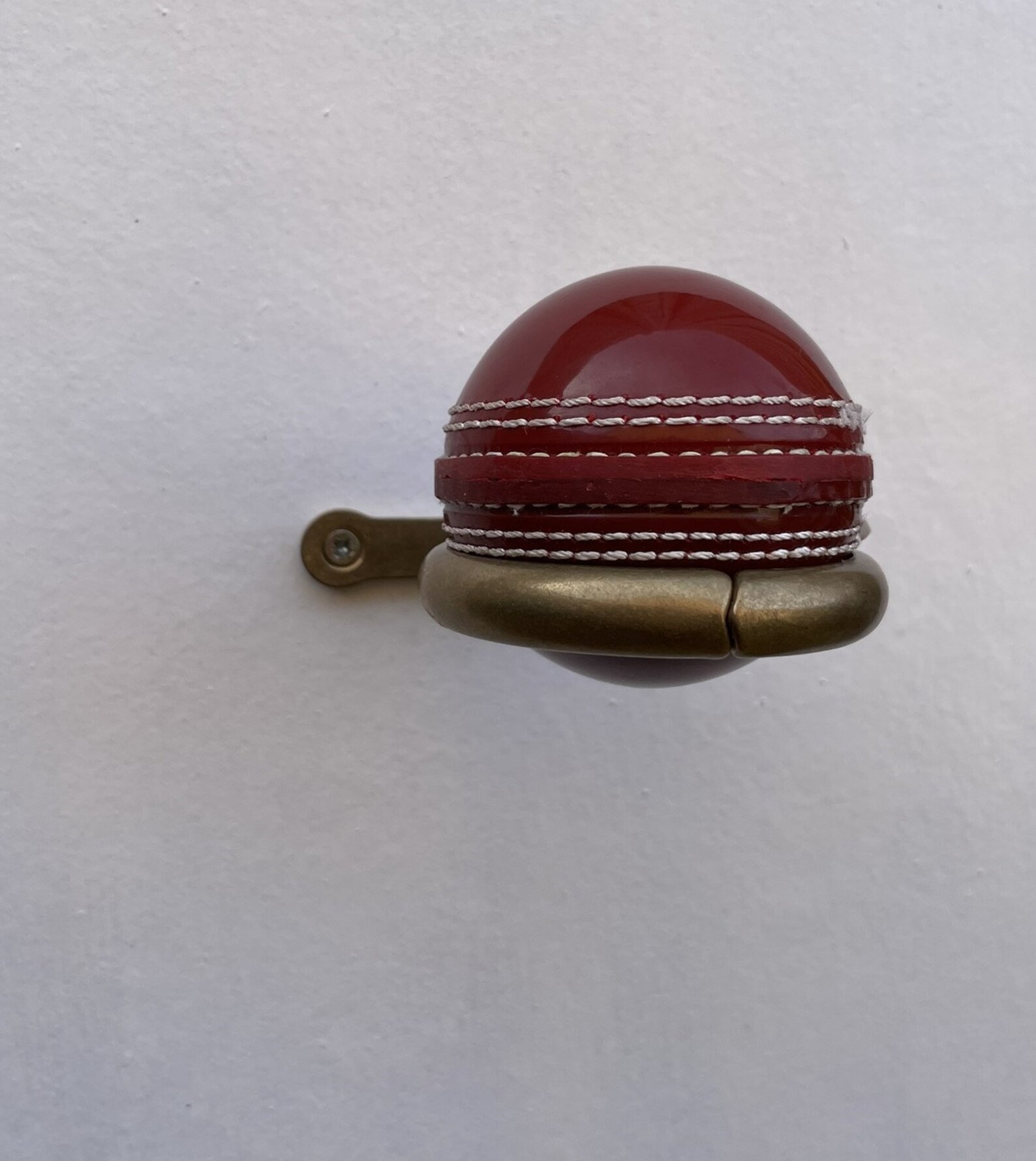 Wall Mounted Cricket Ball Display Holder Solid Brass Display Ball in a