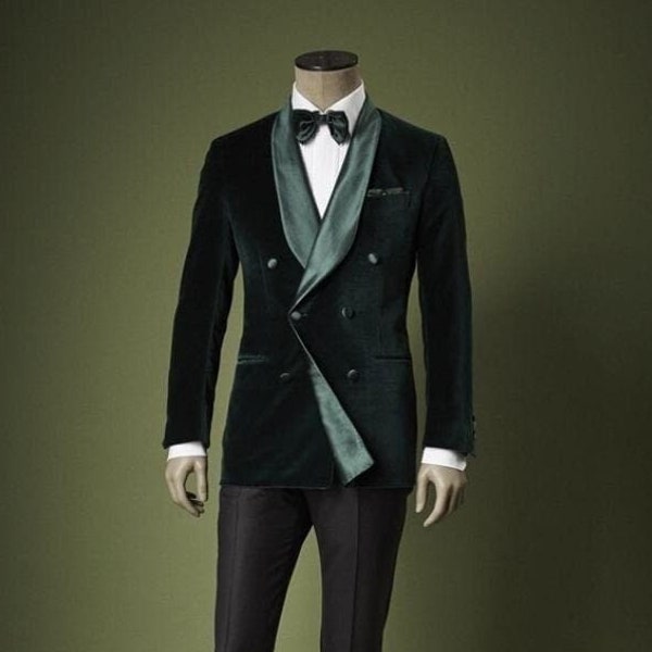 Men's Tuxedo Green Velvet Jacket, New Arrival Luxury Elegant Slim Fit One Button Wedding Party Wear Blazer event party wear jacket.