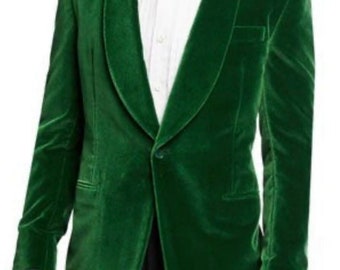 Man.s,Green Velvet Jacket Blazar New Arrival Luxury Elegant Slim Fit Two Button Wedding Party Wear Blazer event party wear jacket.