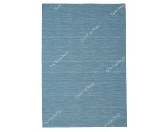 Kilim loom Rug -Blue for bedroom, kidsroom, kitchen, hall , entryway, office , home Decore and anywhere