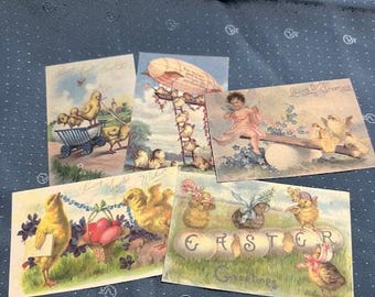 Vintage Reproduction Sticker EASTER Themed