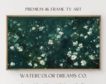 Abstract Spring Samsung Frame TV Art | Art For Frame Tv | Spring Abstract Oil Painting | Tv Wallpaper | Abstract Floral Spring Decor| LG