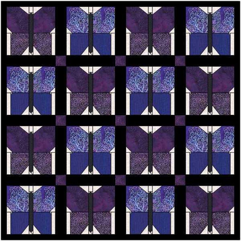 Geometric Butterfly Quilt Block Foundation Paper Piecing FPP Pattern ...