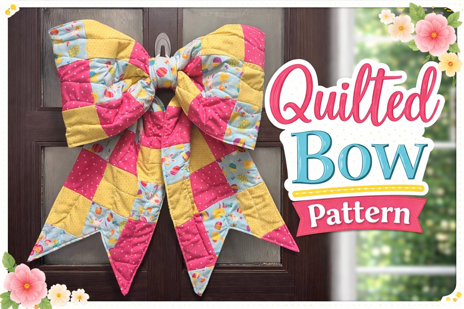 Bowt Pattern Quilted Fabric Bow Pattern – PDF Sewing Tutorial, Beginner Friendly ...