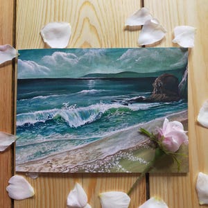 Biglietti d'auguri con pittura a olio