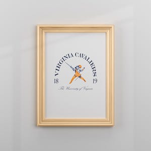 Virginia Cavaliers 1819 | College Dorm Room Decor | University of Virginia