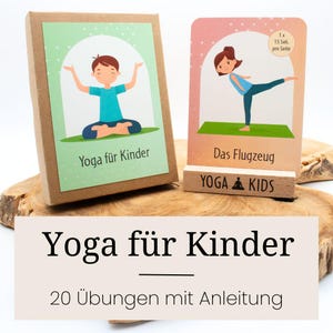 Hochwertige Kinderyoga Bildkarten I Yoga Karten für Kinder I stärkt Konzentration, Selbstbewusstsein, Achtsamkeit I Geschenk Mädchen Junge