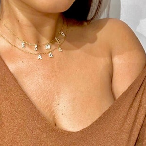 Customizable initial necklace