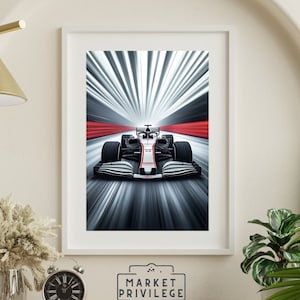 Printable Formula 1 Poster Vintage Racing Wall Art Motorsport Decor Digital Download F1 Gift for Car Fans Home Office Print