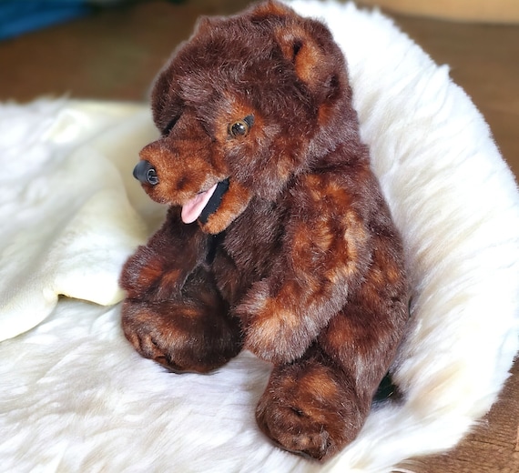 Disney Parks Brown Grizzly Bear Plush Puppet - Hidden Mickey Paws