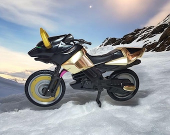 Vintage 2002 Power Rangers Wild Force Savage Cycle Black Bison Bandai Motocykl Zabawka MMPR