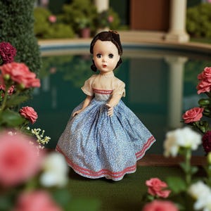 Madame Alexander 14&quot; Beth Walker Doll Hard Plastic Little Women 1950&#39;s Maggie Face Sleep Eyes Needs TLC PLEASE READ