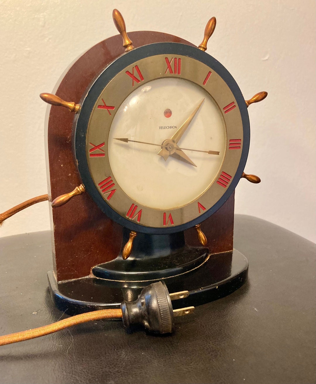 Vintage Telechron Mantle Clock Etsy