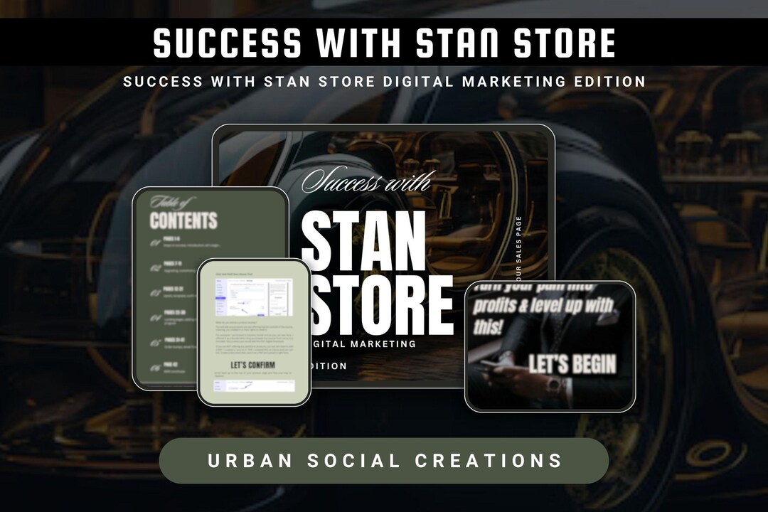 Stan Store Ebook Example Success With Stan Store Guide | Editable Canva Template With MRR & PLR ...