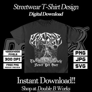 Fight - Streetwear Design PNG Digital Download, Modern, Inspirational Quote, for T-shirt, Hoodie, Premium, DTF, DTG, Shirt Design Png