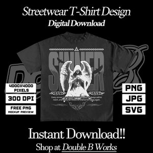 Sinner - Streetwear Design PNG Digital Download , Modern , Inspirational Quote , for T-shirt, Hoodie ,Premium ,DTF , DTG , Shirt Design Png