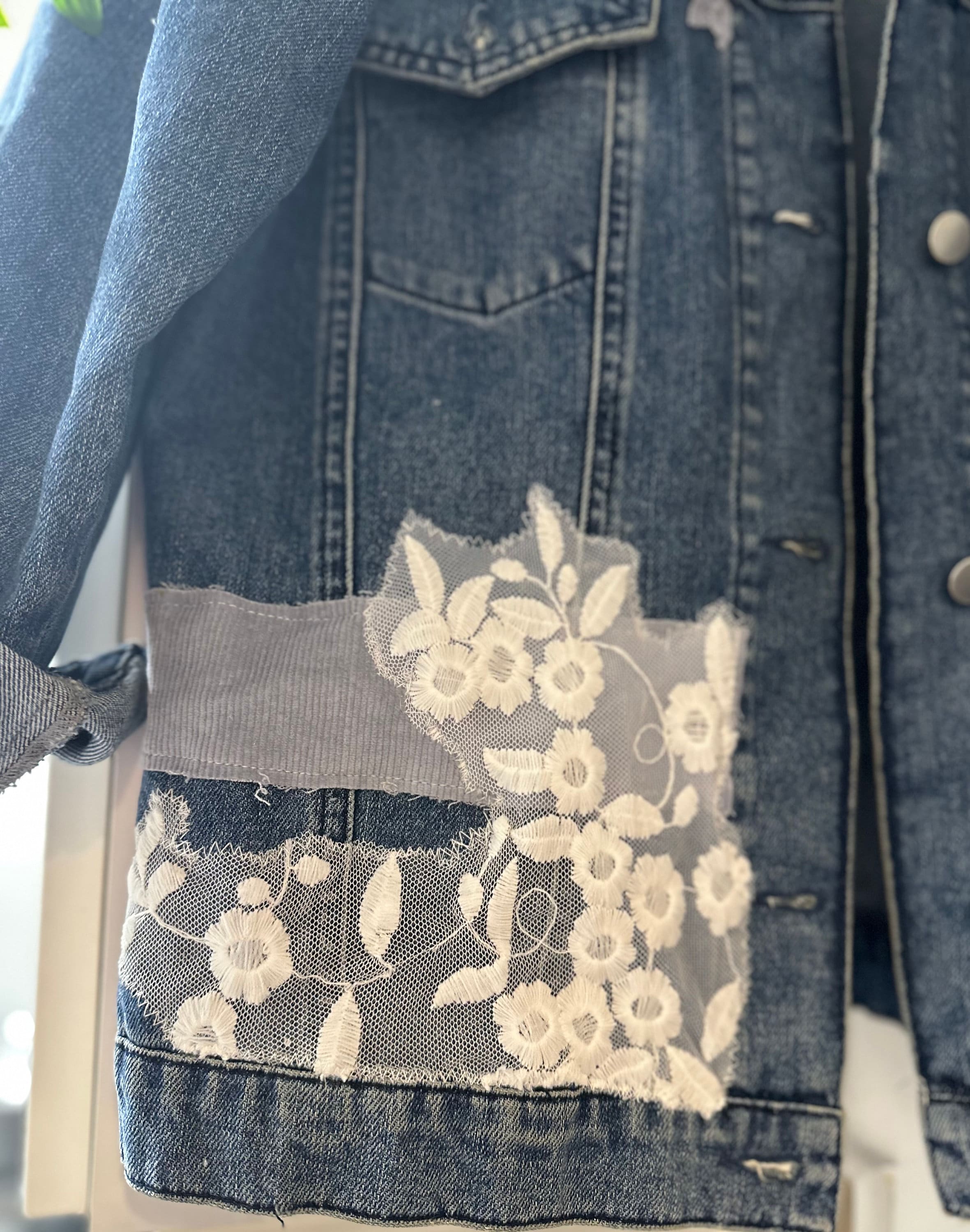 Upcycled / Reworked Denim Jacket / Second Hand Fashion / Slow Fashion ...