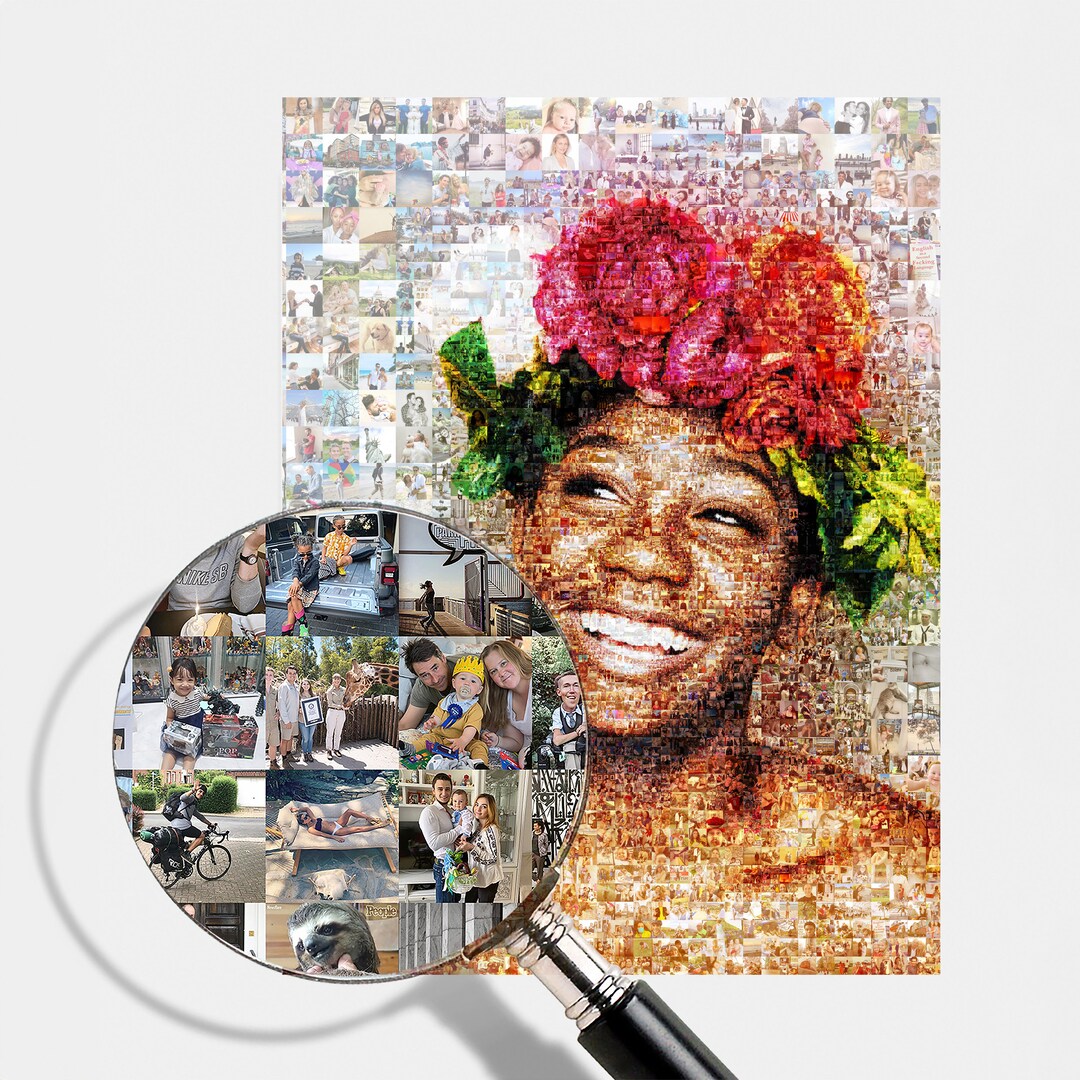 Photo Collage in Wall Photo Collage Frame Wall Picture Etsy