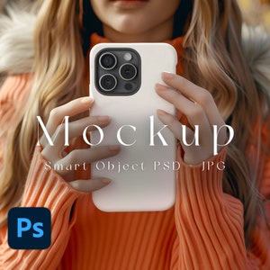 Tough iPhone Mockup, Smart Object PSD, JPG, Phone Case Mockup, iPhone Case Mockup, iPhone Mockup