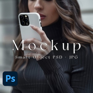 Photo Phone Case Mockups for iPhone  -  Case Mockups Real Photo Mockups - PSD Mockup, Phone Case Template