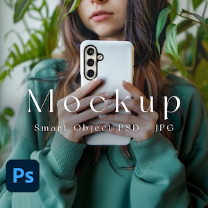 Samsung Galaxy S24 Mockup, Smart Object PSD, JPG, Phone Case Mockup, iPhone Case Mockup, iPhone Mockup