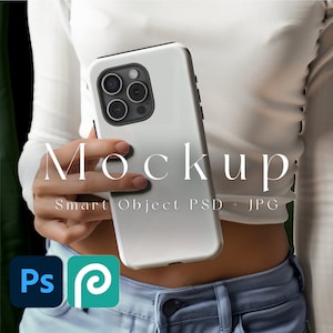 iPhone Mockup, Smart Object PSD, JPG, Phone Case Mockup, iPhone Case Mockup, iPhone Mockup