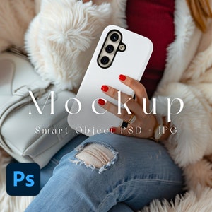 Samsung Galaxy S24 Mockup, Smart Object PSD, JPG, Phone Case Mockup, iPhone Case Mockup, iPhone Mockup