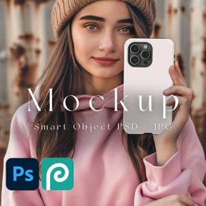 iPhone Mockup, Smart Object PSD, JPG, Phone Case Mockup, iPhone Case Mockup, iPhone Mockup