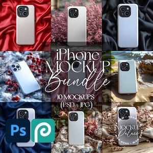 iPhone Case mockup Bundle 10 Iphone Mockup tough Case Mockup smart mockup Printify Tough Case drag and drop template