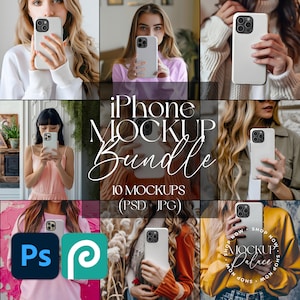 iPhone Case mockup Bundle 10 Iphone Mockup tough Case Mockup smart mockup Printify Tough Case drag and drop template