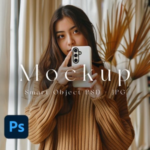 Samsung Galaxy S24 Mockup, Smart Object PSD, JPG, Phone Case Mockup, iPhone Case Mockup, iPhone Mockup