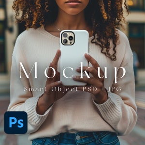 Tough iPhone Mockup, Smart Object PSD, JPG, Phone Case Mockup, iPhone Case Mockup, iPhone Mockup