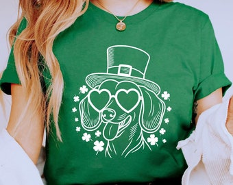 St Patricks Day Dachshund Shirt | Irish Wiener Dog Tee | Lucky Doxie Mom Shirt | Shamrock Dachshund Lover | Dachshund Gifts