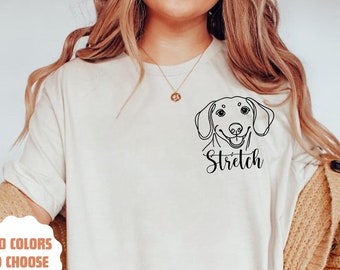 Custom Dachshund T-Shirt | Personalized Dog Name Tee | Wiener Dog Shirt | Doxie Lover Gift | Doxie Mom Shirt | Dachshund Tee