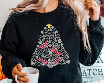 Dragonfly Christmas Tree Sweatshirt, Dragonfly Shirt, Dragonfly Gifts, Dragonfly Lover Sweater, Xmas Dragonfly Sweatshirt, Insect Shirts