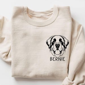 Custom Saint Bernard Sweatshirt | Saint Bernard Sweater | St Bernard Lover Gift | Saint Bernard Mom | Saint Bernard Lover Sweatshirt