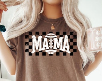 Mama voetbalshirt | Moedershirt voetbal | Game Day-shirt | Moederdagcadeau | Cadeau voetballiefhebber | Shirt Mom Life | Mama T-shirt